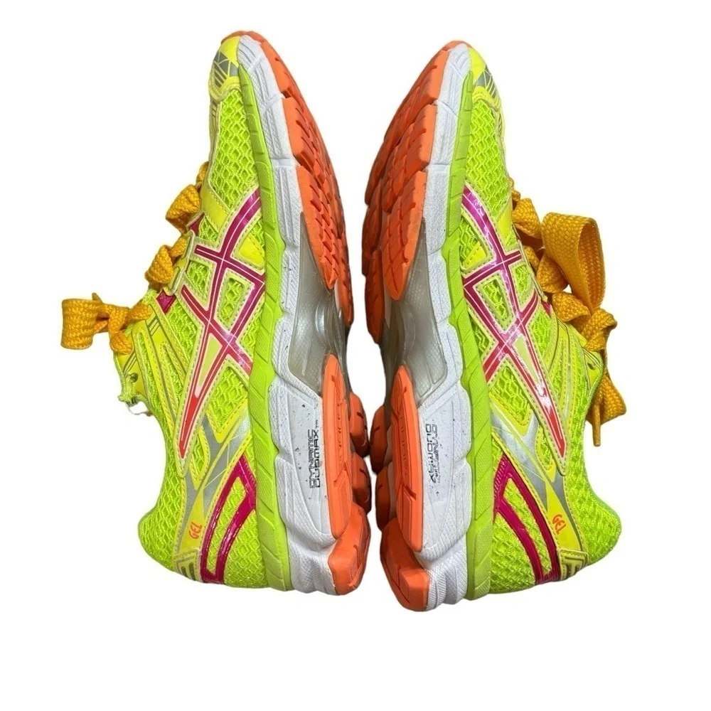 Asics GT 2000 Neon Yellow Pink Women’s Running Shoes Size 7.5 Athletic Trainers - Picture 8 of 15